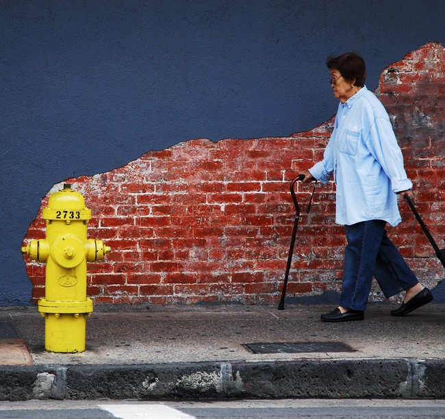 Woman Walking: Chinatown